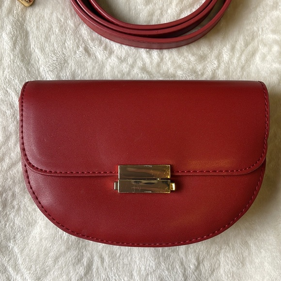 Crimson Red Pouch / Satchel Bag - Picture 2 of 8